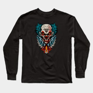 Evil Scary Clown Terror Long Sleeve T-Shirt